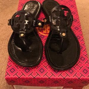 Tory Burch Black miller sandals size 8.5